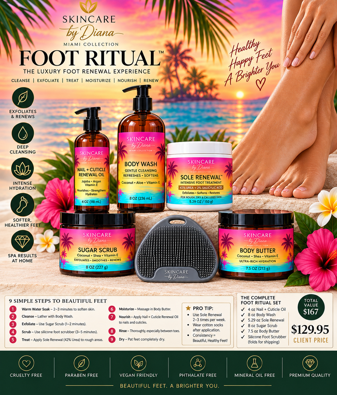 Skincare by Diana Foot Ritual collection
